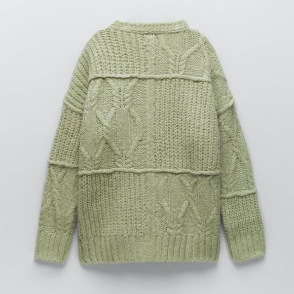 ✨ ZARA PATCHWORK KNIT CARDIGAN✨ - Picture 6 of 13